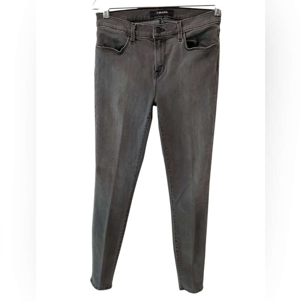 J Brand Night Bird Grey Black Super Skinny Jeans Size 28 Goth Grunge Streetwear - Picture 3 of 8
